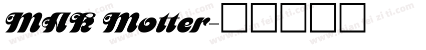 MAK Motter字体转换